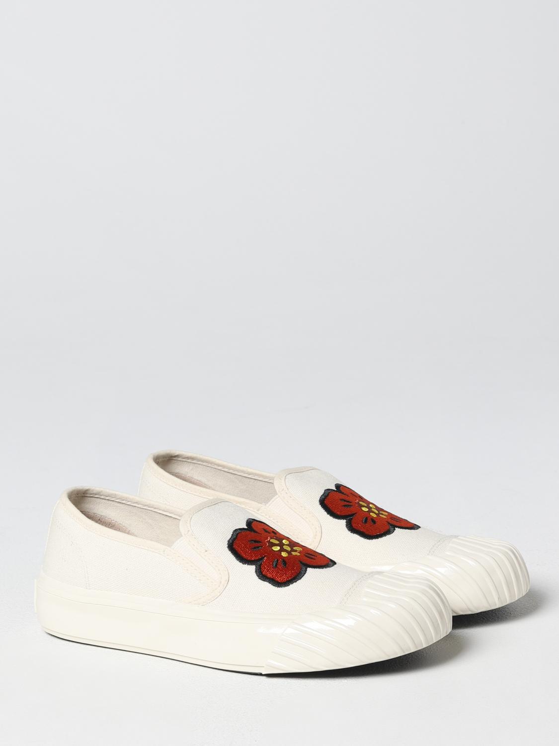 KENZO SNEAKERS: Sneakers Kenzoschool Kenzo in canvas, Crema - Img 2