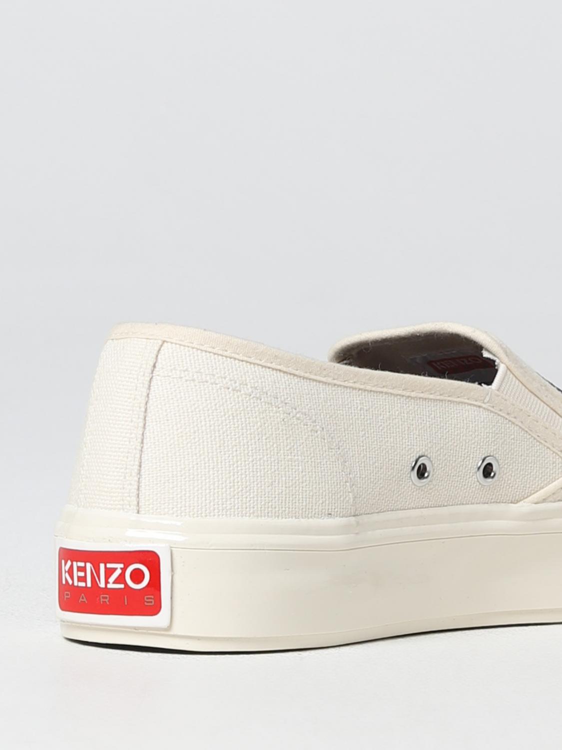 KENZO SNEAKERS: Sneakers Kenzoschool Kenzo in canvas, Crema - Img 3
