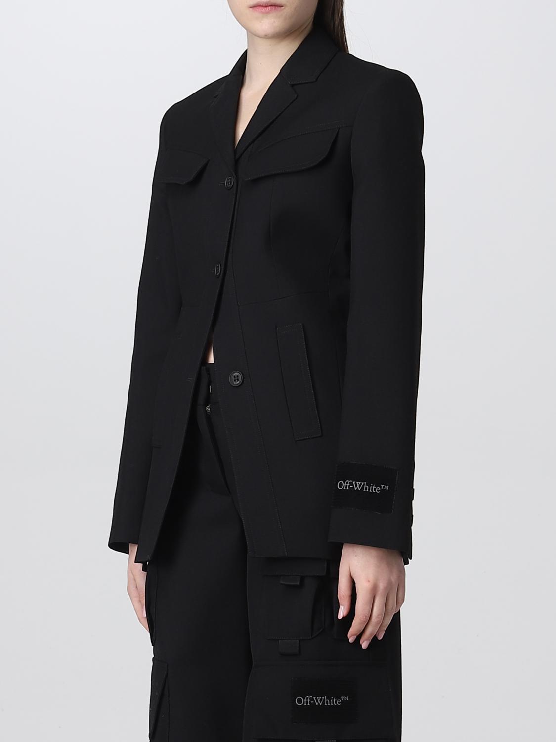 OFF-WHITE ブレザー: ジャケット レディース Off-white, ブラック - Img 4