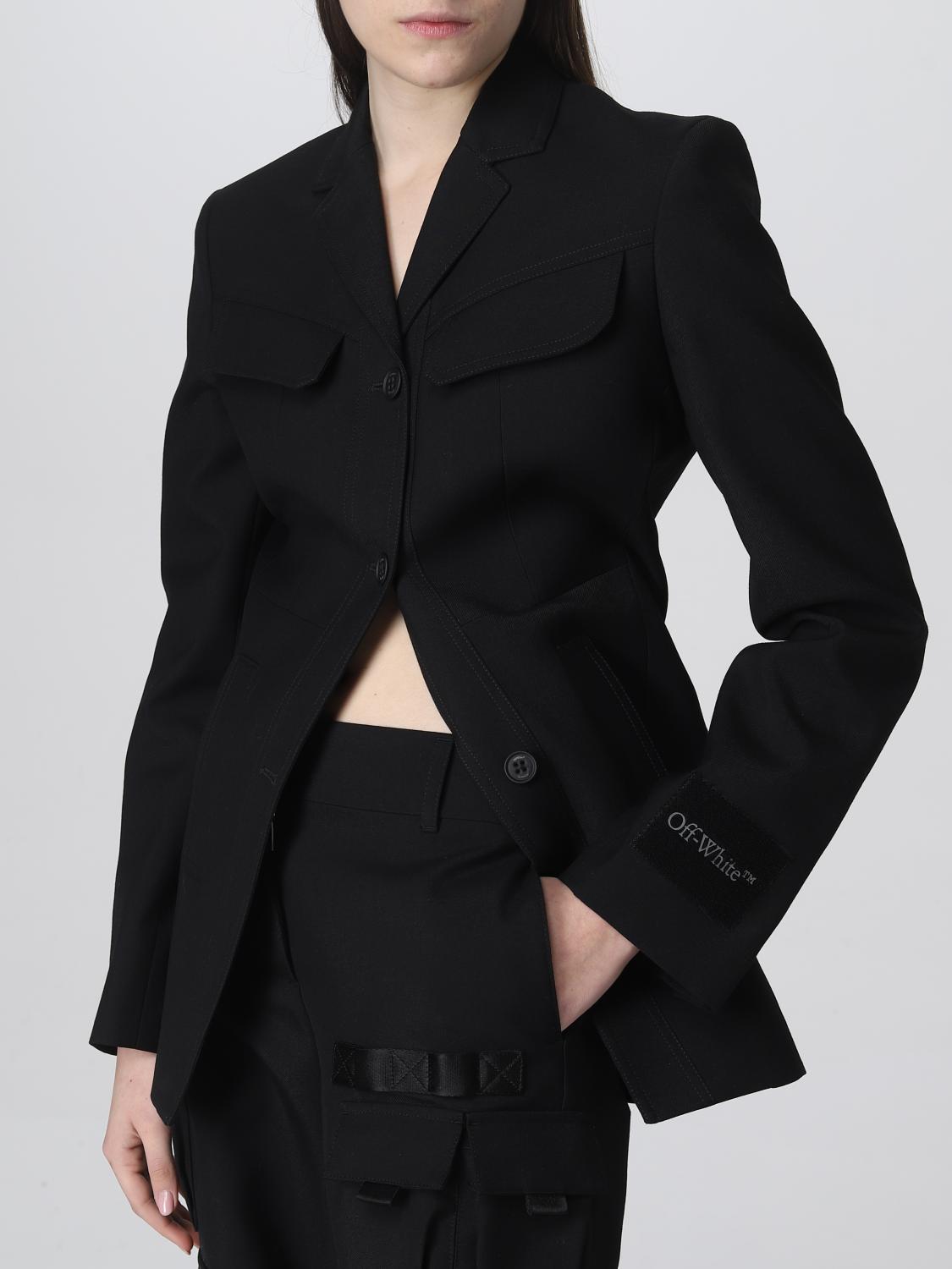 OFF-WHITE ブレザー: ジャケット レディース Off-white, ブラック - Img 5