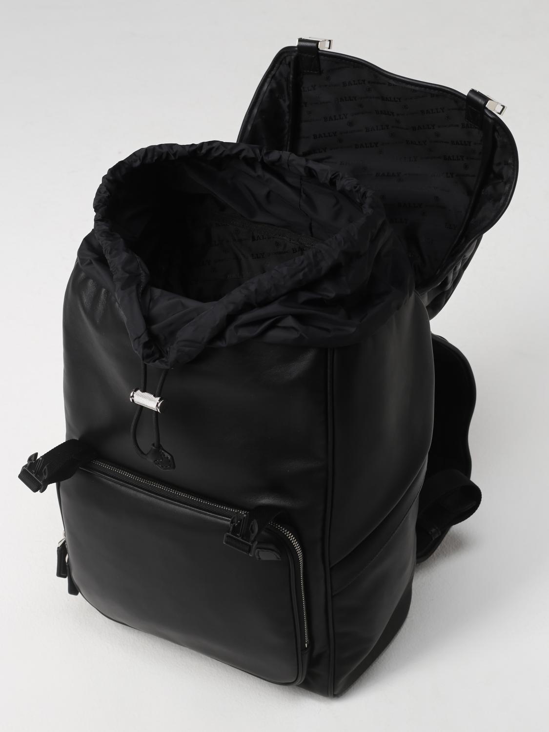 BALLY ZAINO: Zaino Bally in pelle, Nero - Img 3