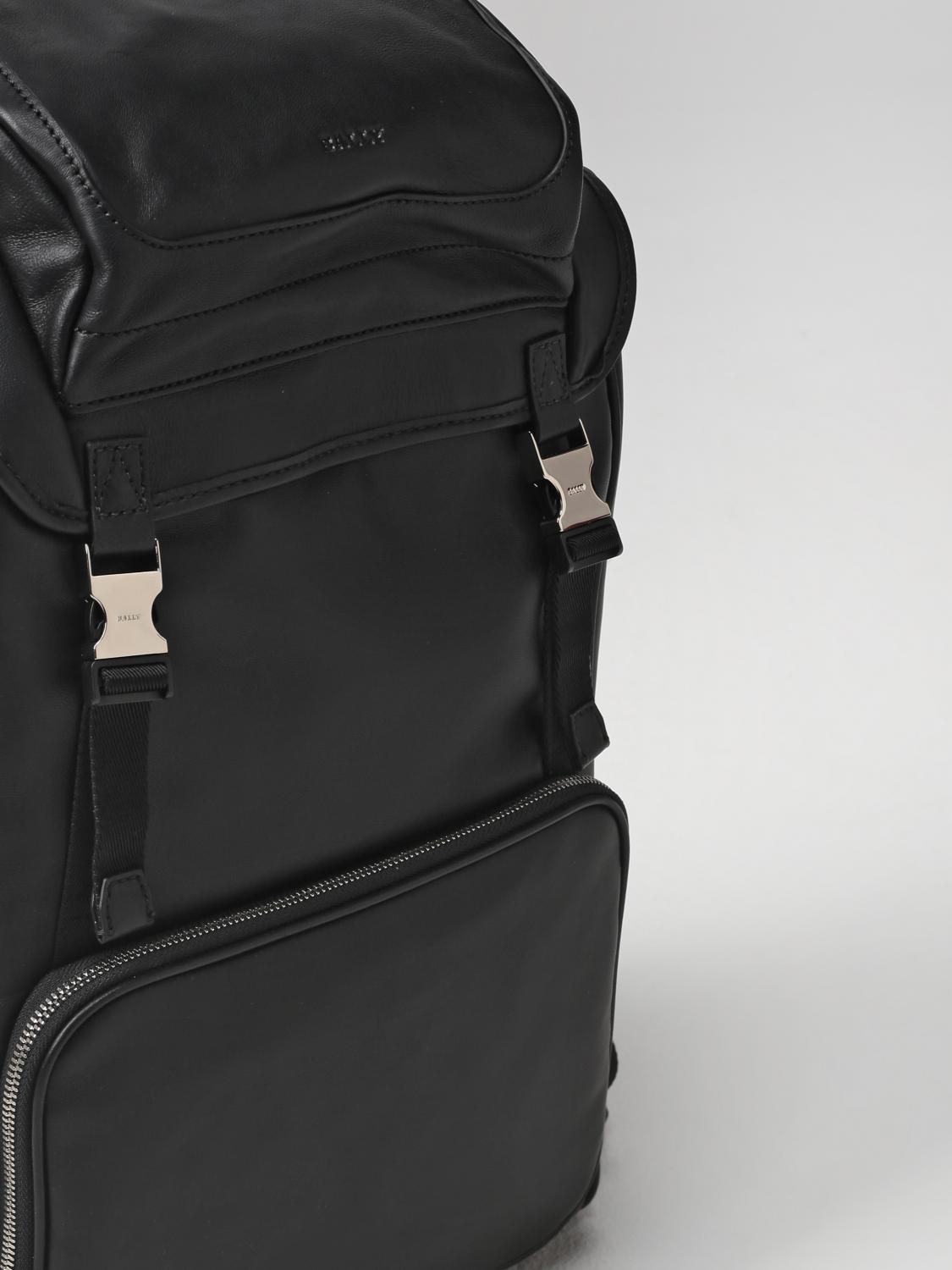 BALLY ZAINO: Zaino Bally in pelle, Nero - Img 4