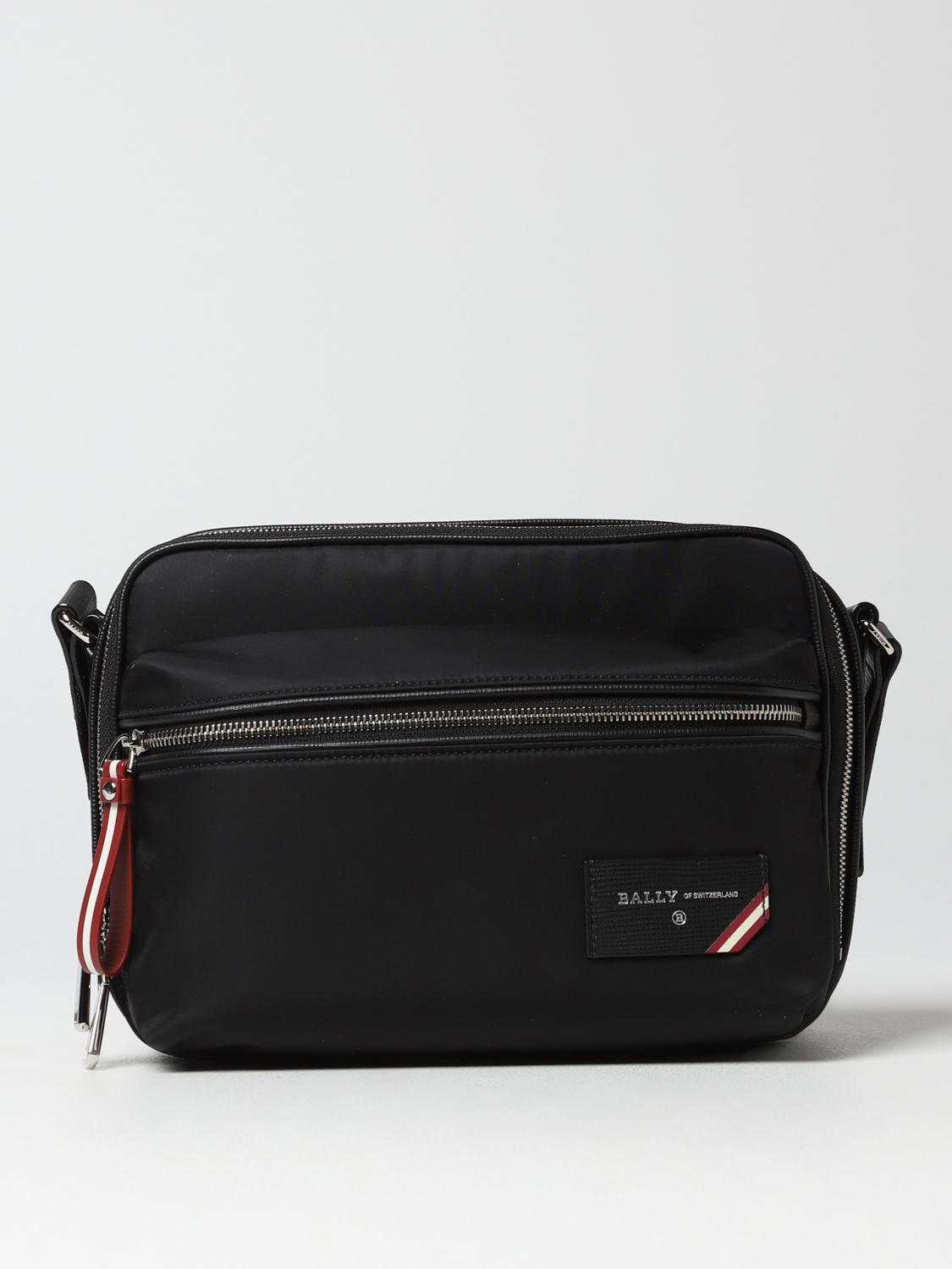 BALLY BORSA A TRACOLLA: Borsa Bally in nylon, Nero - Img 1