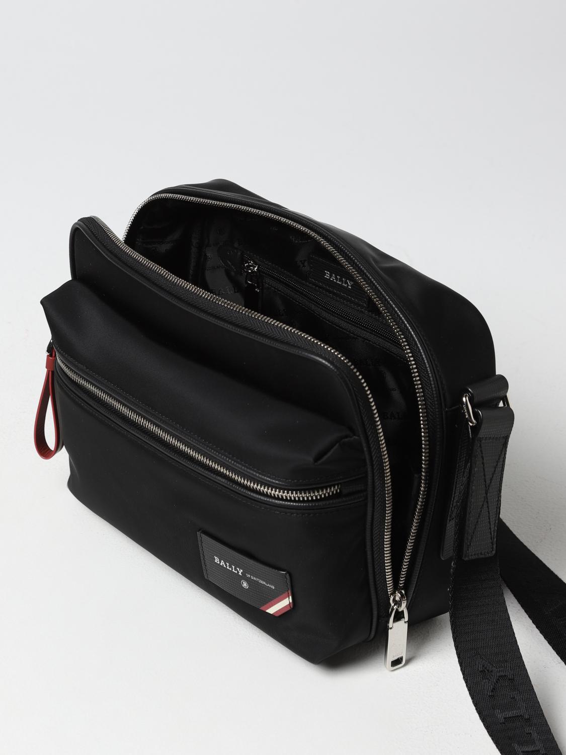 BALLY BORSA A TRACOLLA: Borsa Bally in nylon, Nero - Img 4