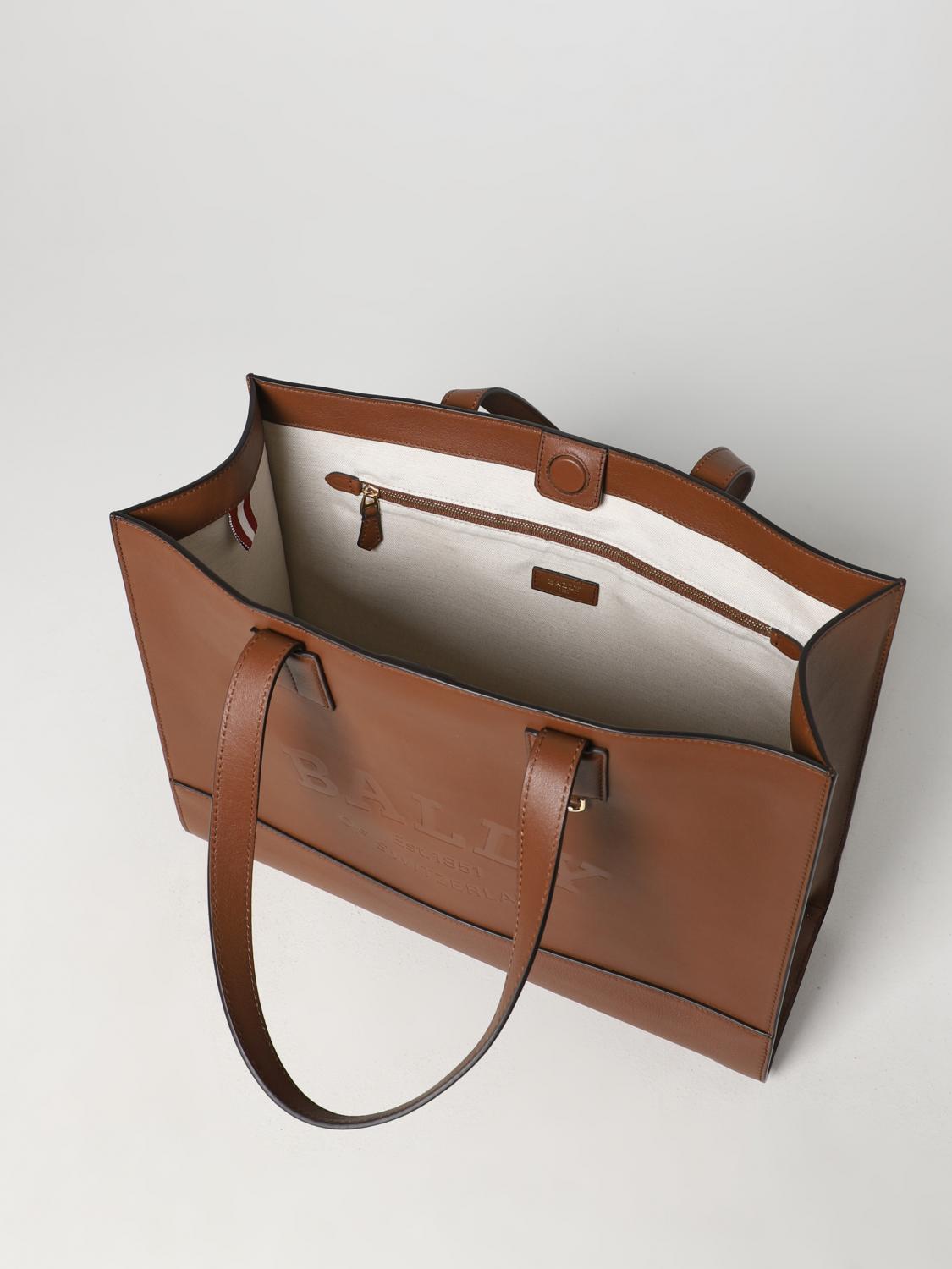 BALLY BORSA TOTE: Borsa Bally in pelle, Cuoio - Img 4