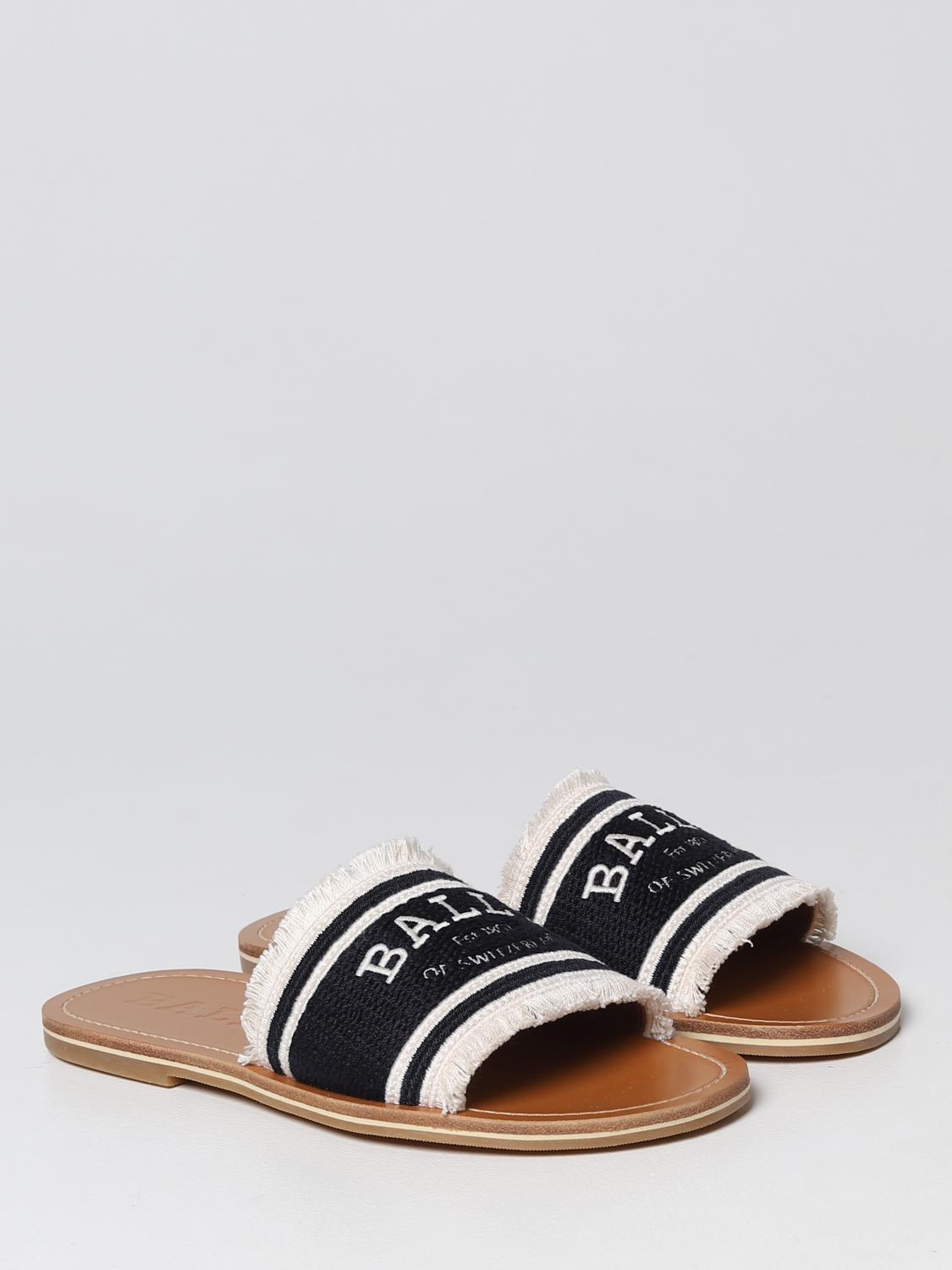 BALLY FLAT SANDAL: Shoes woman Bally, Black - Img 2