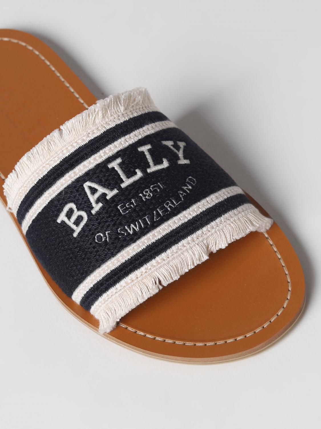 BALLY FLAT SANDAL: Shoes woman Bally, Black - Img 4