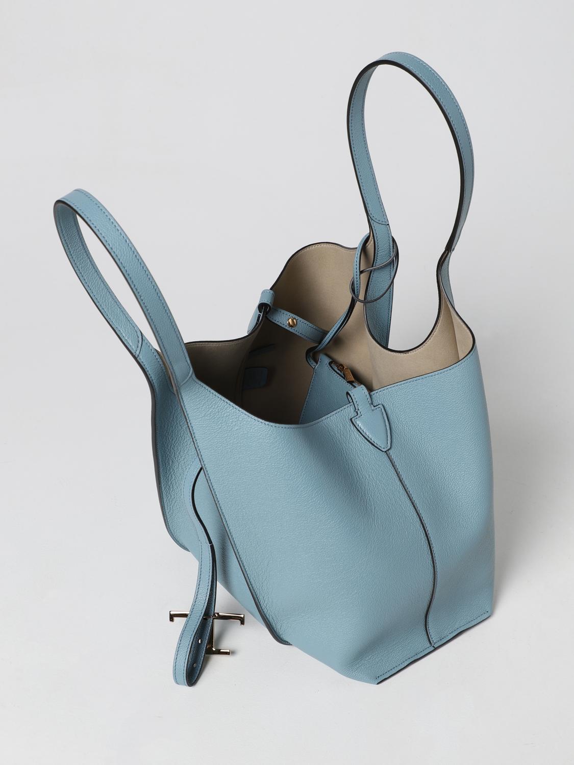 TOD'S SHOULDER BAG: Shoulder bag woman Tod's, Gnawed Blue - Img 4