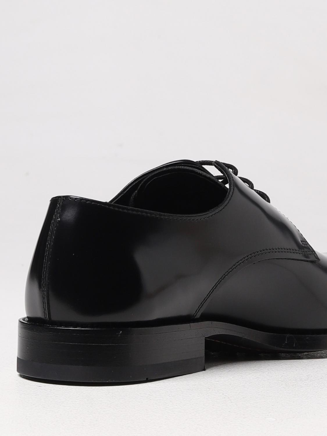TOD'S SCARPE STRINGATE: Derby Tod's in pelle spazzolata, Nero - Img 3
