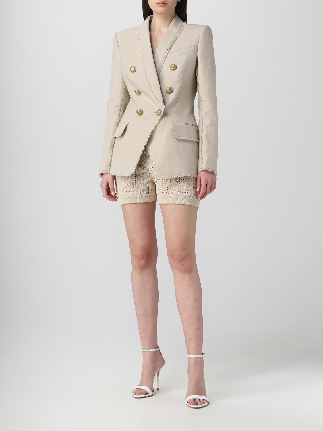 BALMAIN AMERICANA: Americana mujer Balmain, Nata - Img 2