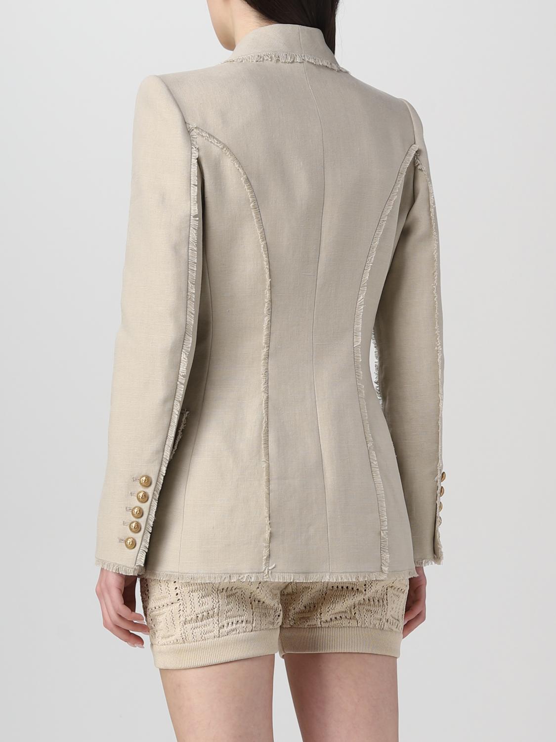 BALMAIN AMERICANA: Americana mujer Balmain, Nata - Img 3