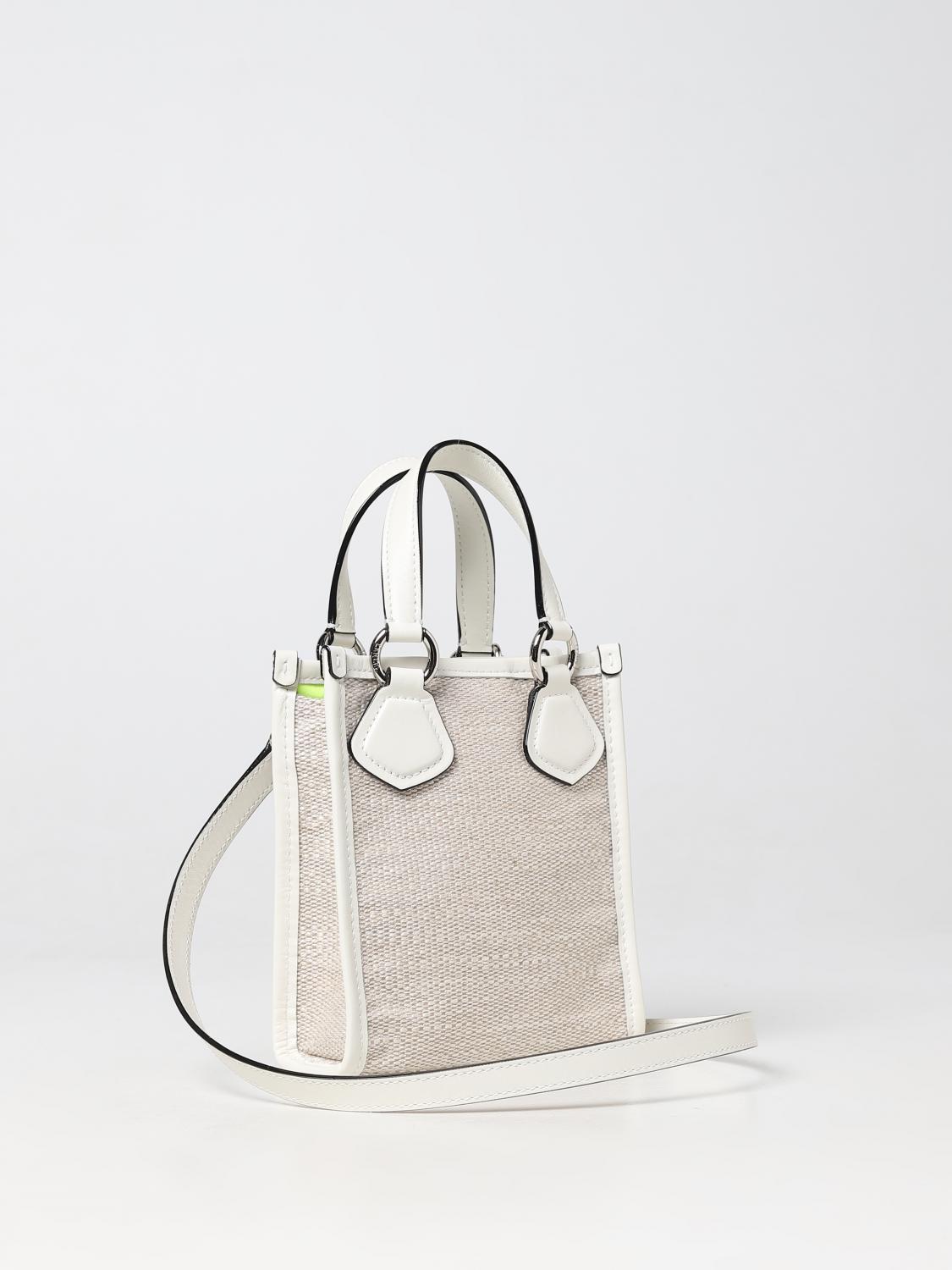 LANCEL BORSA MINI: Borsa Lancel in canvas e pelle, Naturale - Img 2