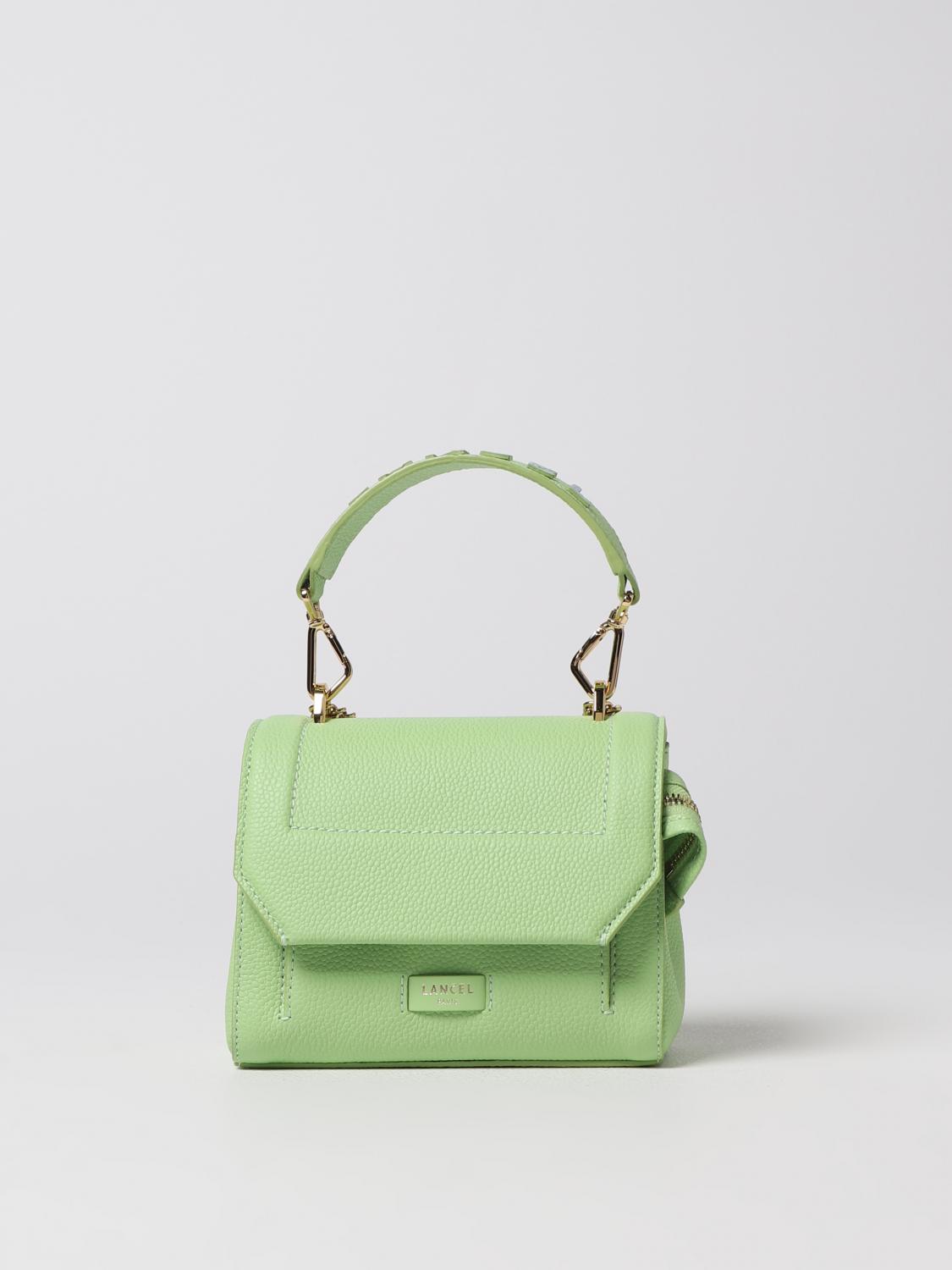 LANCEL BORSA MINI: Borsa Lancel in pelle a grana, Verde - Img 1