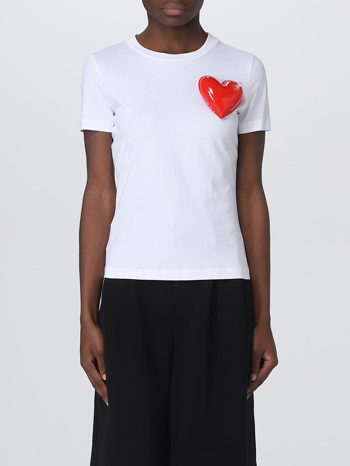 Tシャツ・カットソー MOSCHINO COUTURE Woman T-Shirt White 07060441 2001 MOSCHINO COUTURE: T-shirt woman - White | Moschino Couture t