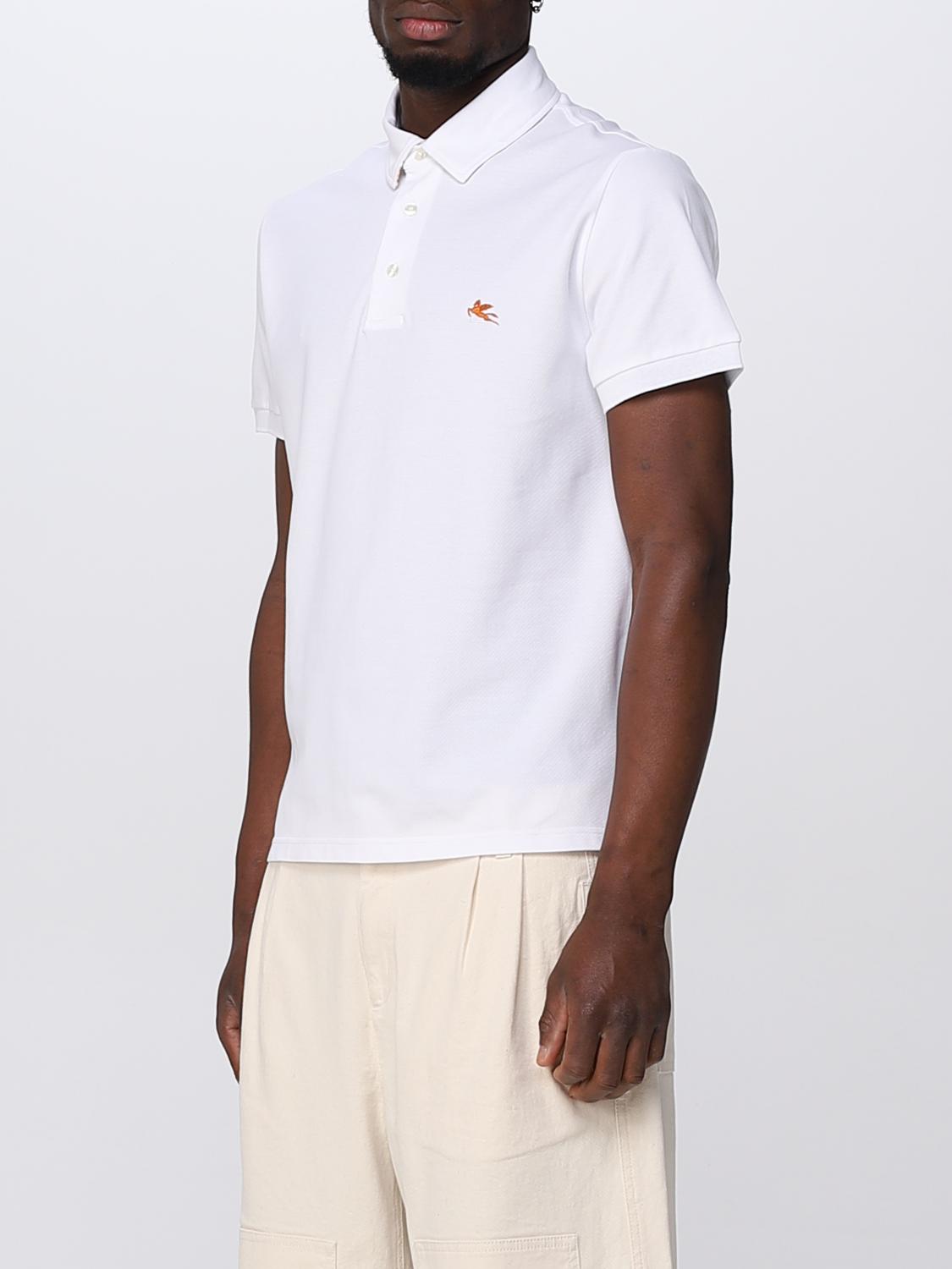 ETRO POLO: Polo Etro con logo Pegaso ricamato a contrasto, Rosso - Img 4