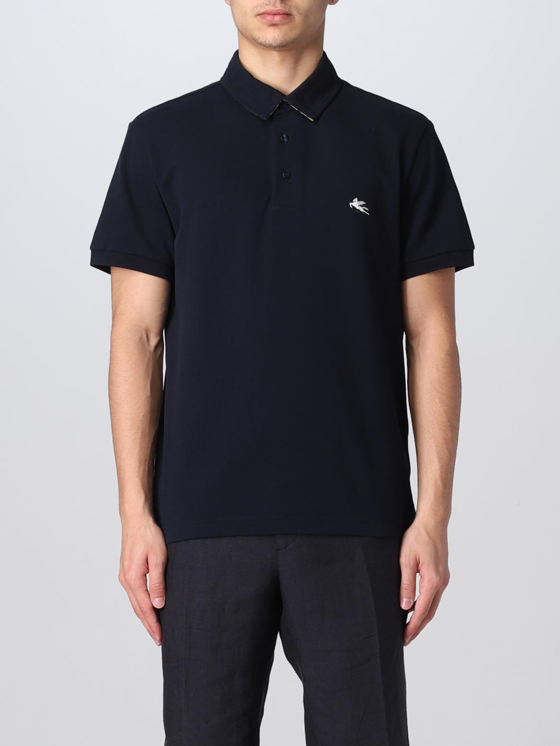 ETRO POLO: Polo hombre Etro, Azul Marino - Img 1