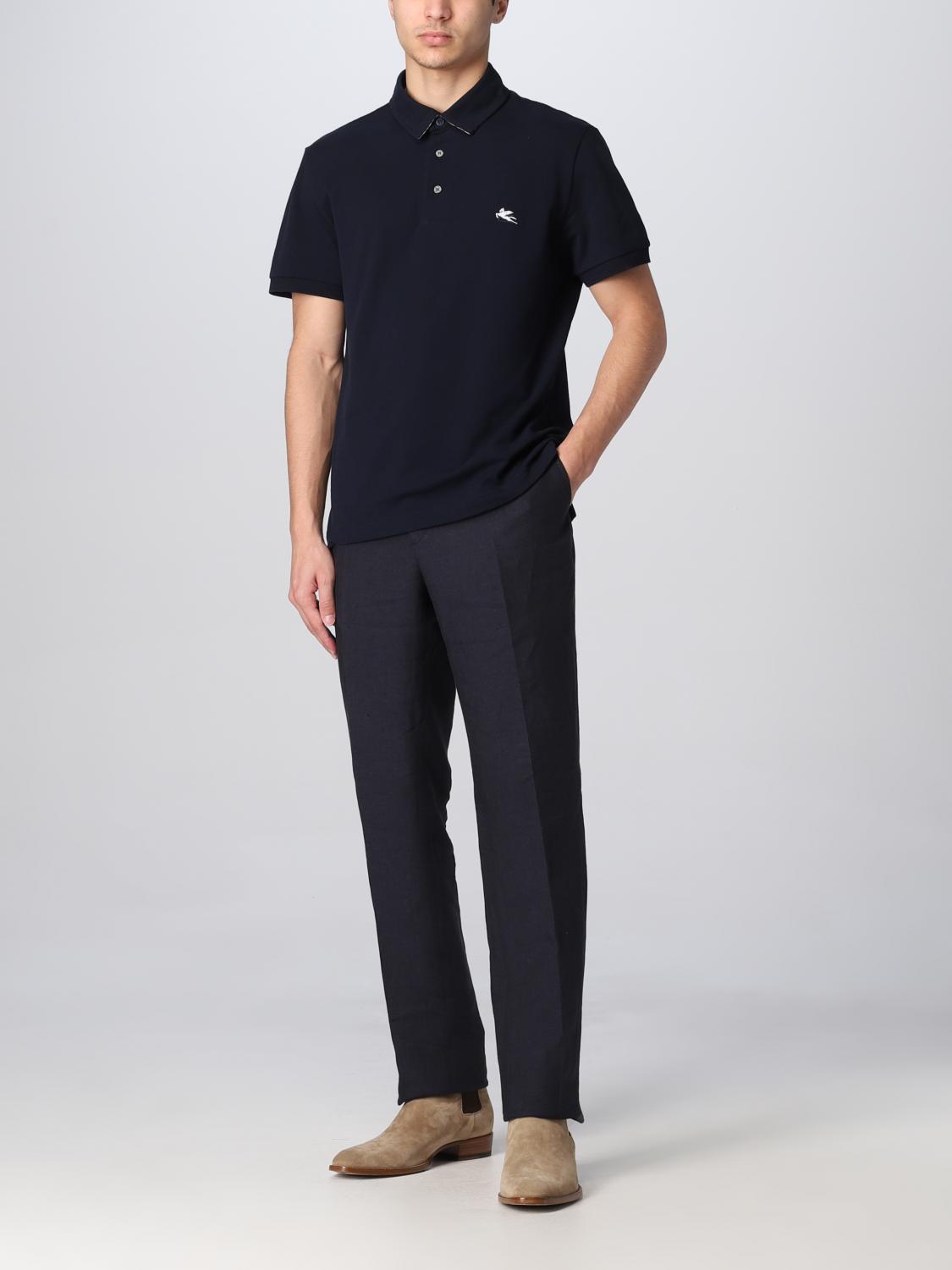 ETRO POLO: Polo hombre Etro, Azul Marino - Img 2