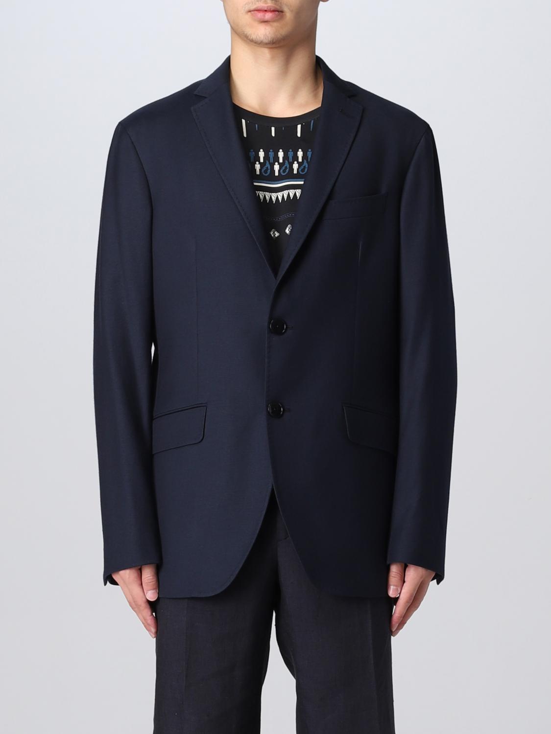 ETRO 西装外套: 西服外套 男士 Etro, 蓝色 - Img 1
