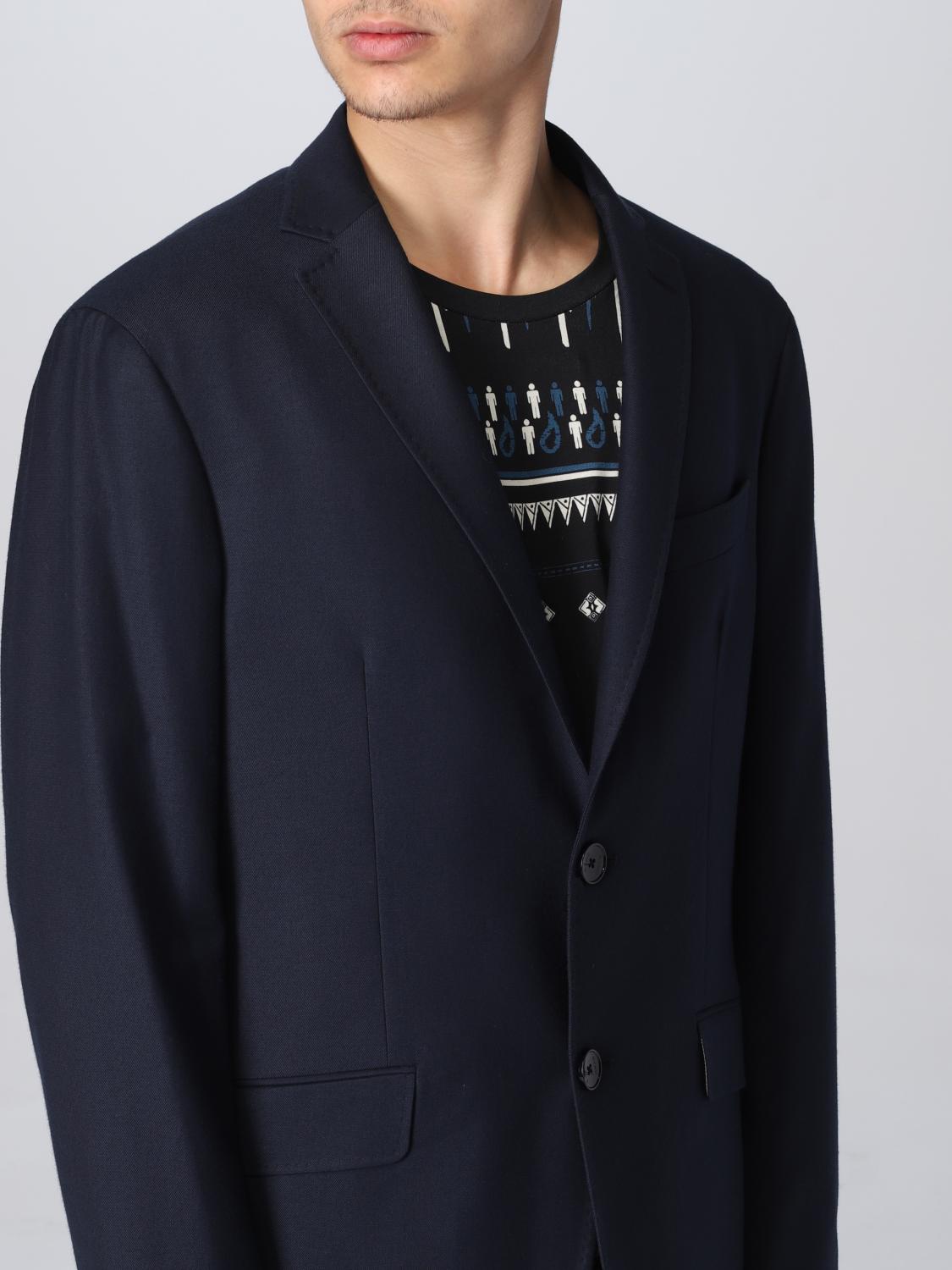 ETRO 西装外套: 西服外套 男士 Etro, 蓝色 - Img 5