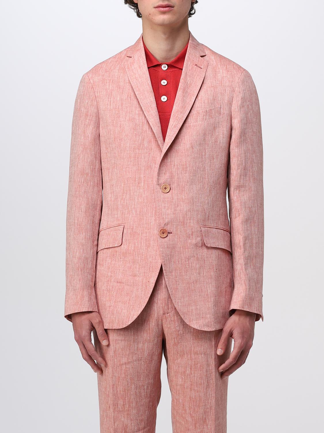 ETRO BLAZER: Etro blazer in linen, Red - Img 1