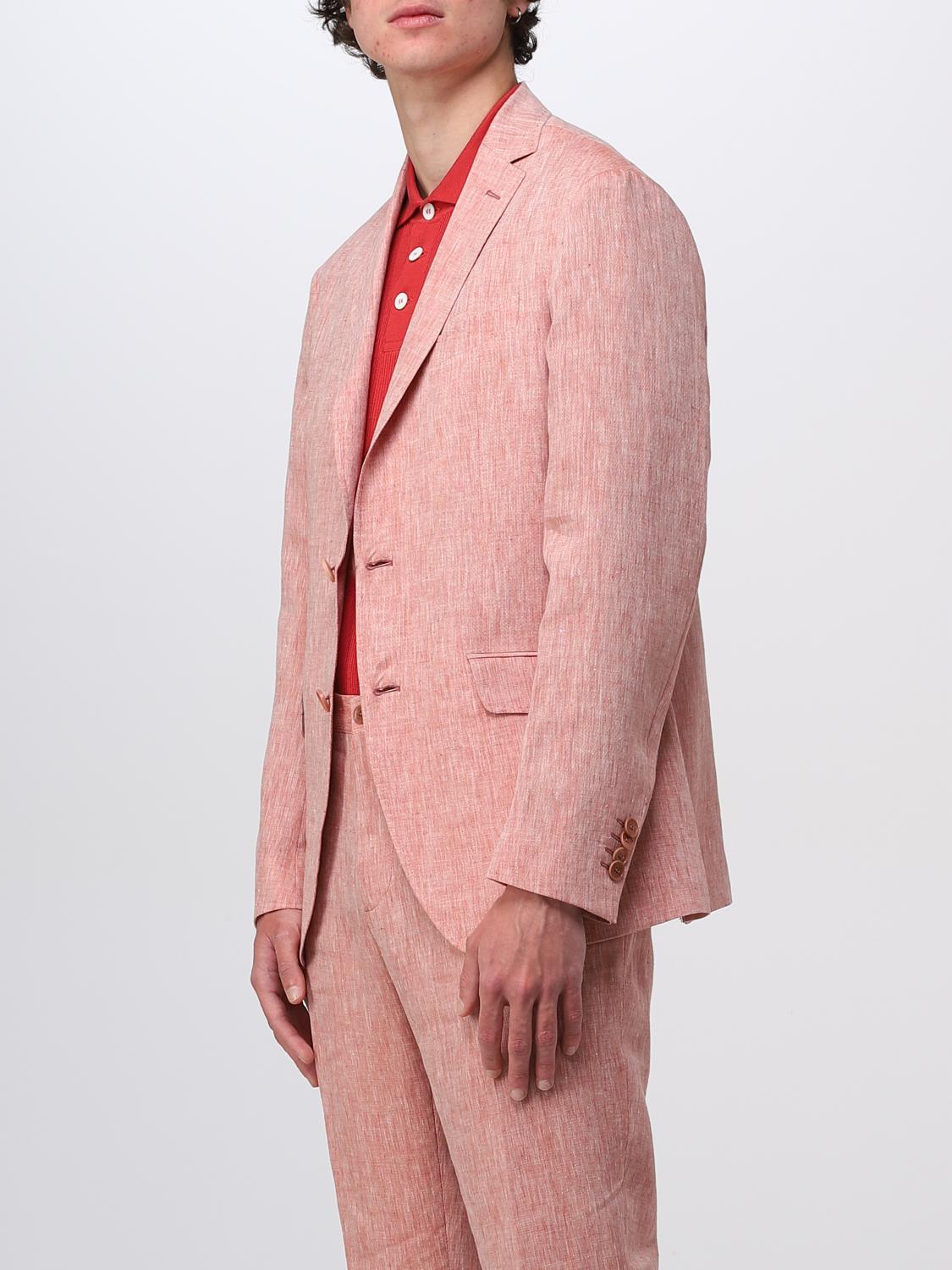 ETRO BLAZER: Etro blazer in linen, Red - Img 4