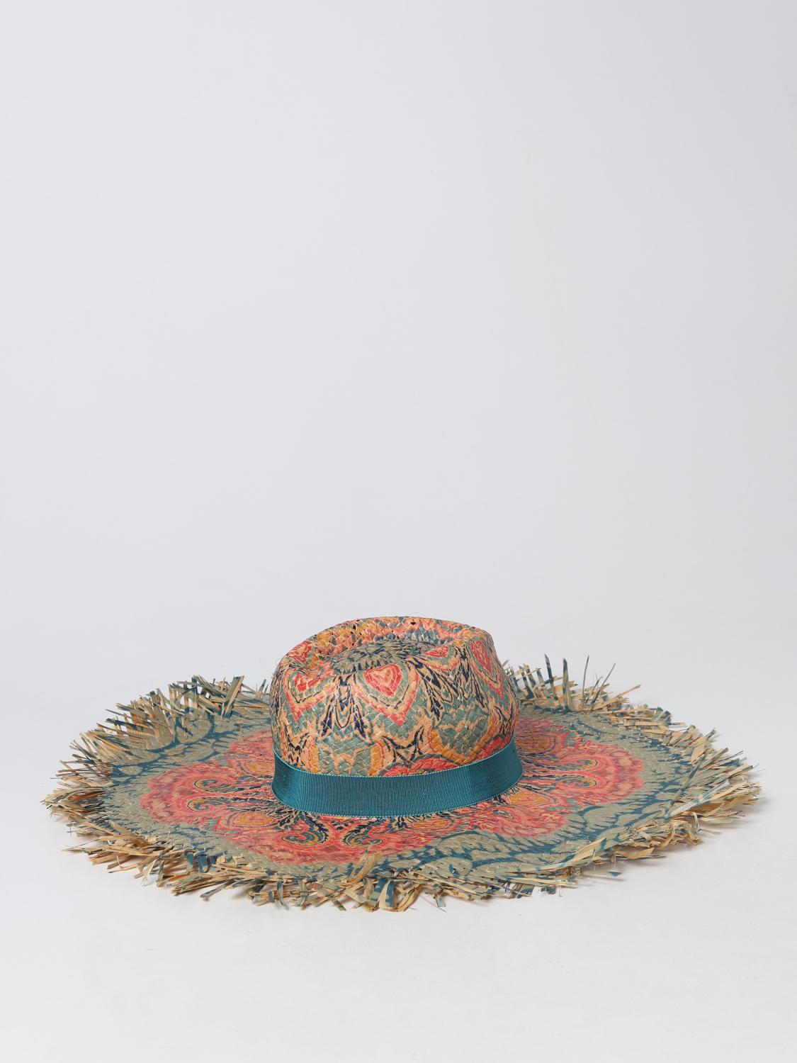 ETRO HAT: Raffia Etro hat with all over pattern, Multicolor - Img 2