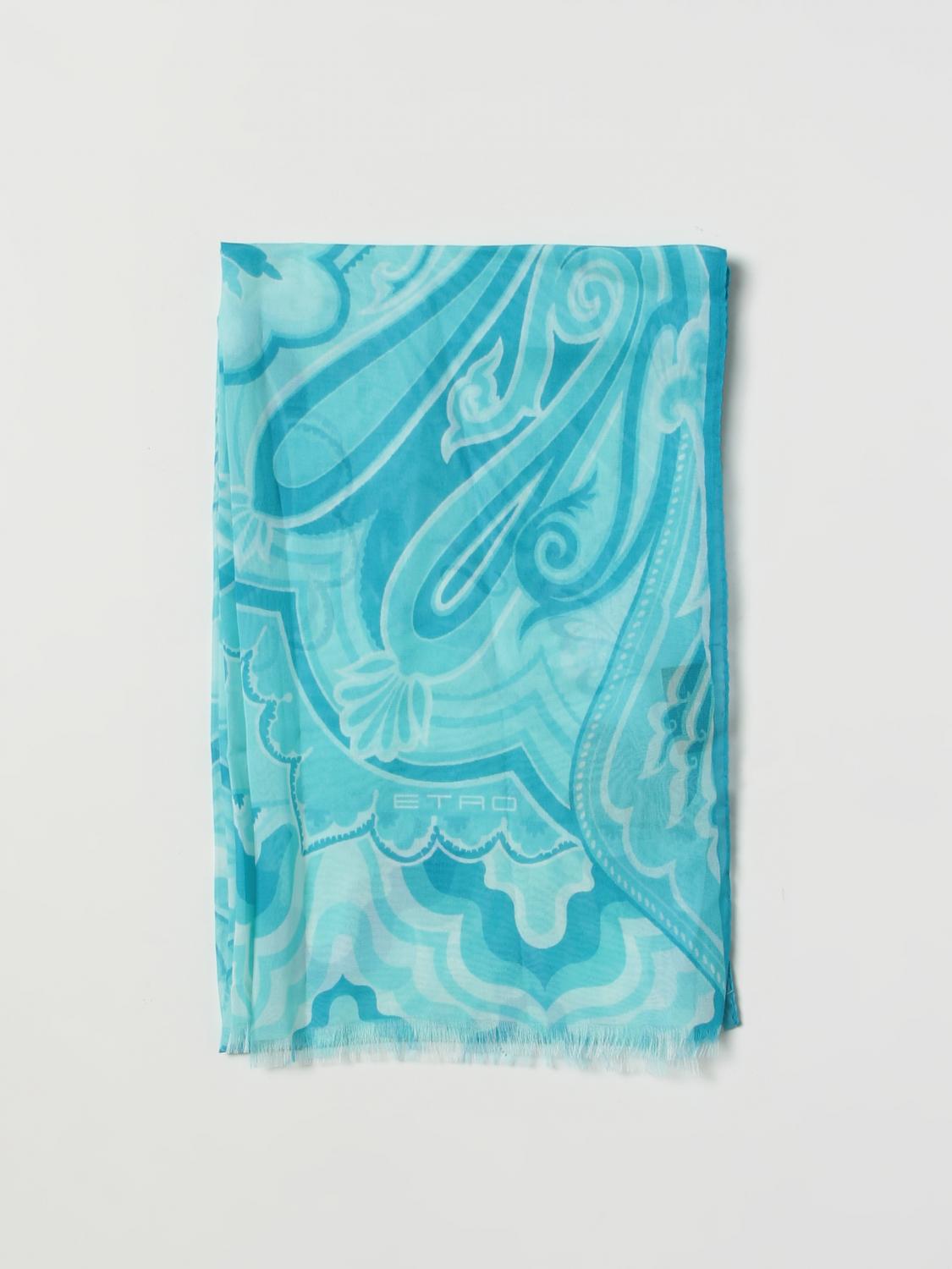 ETRO SCARF: Scarf Etro in silk, Gnawed Blue - Img 1