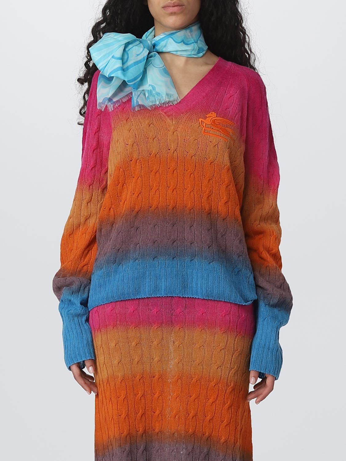 ETRO SCARF: Scarf Etro in silk, Gnawed Blue - Img 2