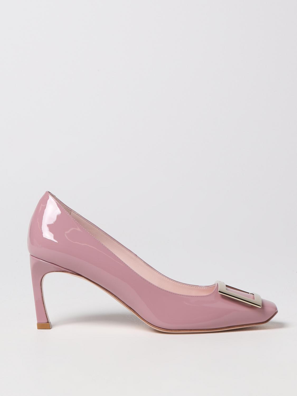 ROGER VIVIER DÉCOLLETÉ: Décolleté Trompette Roger Vivier in vernice, Rosa - Img 1