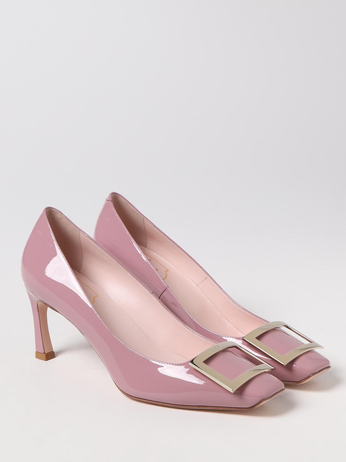 ROGER VIVIER DÉCOLLETÉ: Décolleté Trompette Roger Vivier in vernice, Rosa - Img 2