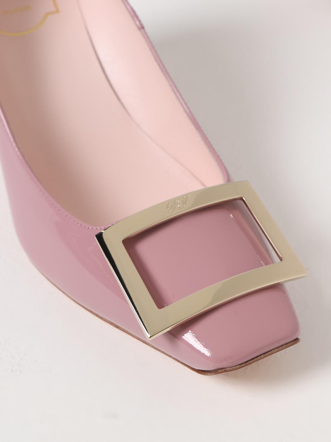 ROGER VIVIER DÉCOLLETÉ: Décolleté Trompette Roger Vivier in vernice, Rosa - Img 4