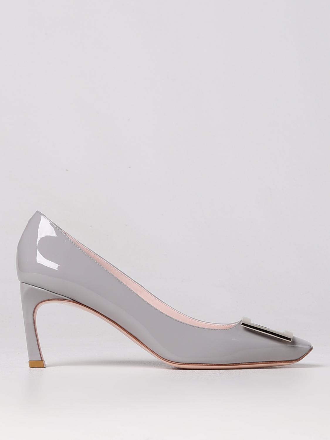 ROGER VIVIER DÉCOLLETÉ: Décolleté Trompette Roger Vivier in vernice, Grigio - Img 1