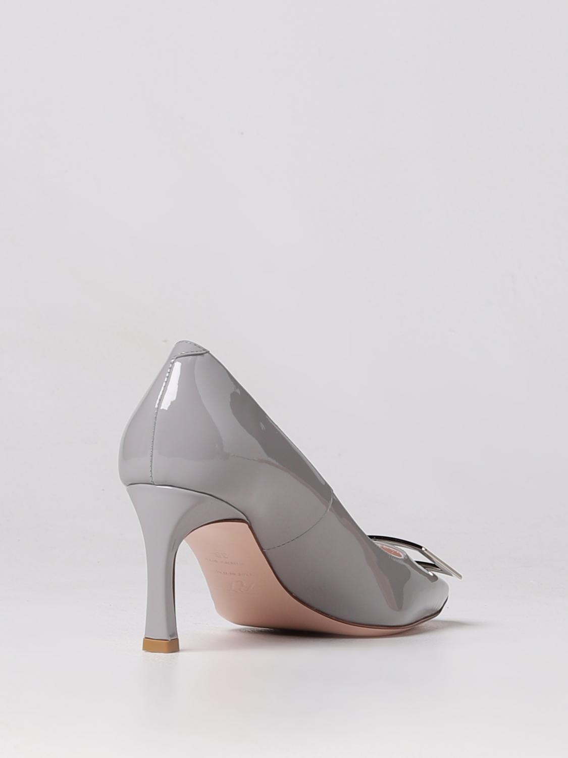 ROGER VIVIER DÉCOLLETÉ: Décolleté Trompette Roger Vivier in vernice, Grigio - Img 3