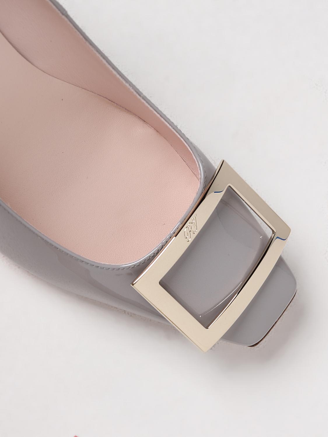 ROGER VIVIER DÉCOLLETÉ: Décolleté Trompette Roger Vivier in vernice, Grigio - Img 4