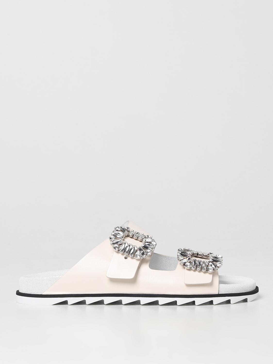 シューズ・サンダルその他 ROGER VIVIER Woman Flat sandals Yellow Cream RVW45818820BSS ROGER VIVIER: Flat sandals woman - Yellow Cream | Roger