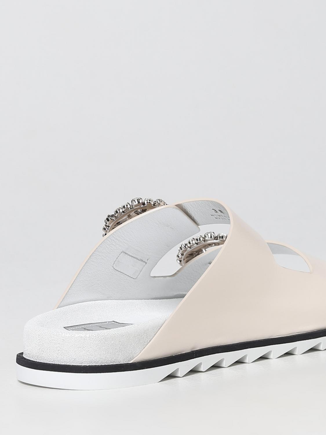シューズ・サンダルその他 ROGER VIVIER Woman Flat sandals Yellow Cream RVW45818820BSS ROGER VIVIER: Flat sandals woman - Yellow Cream | Roger
