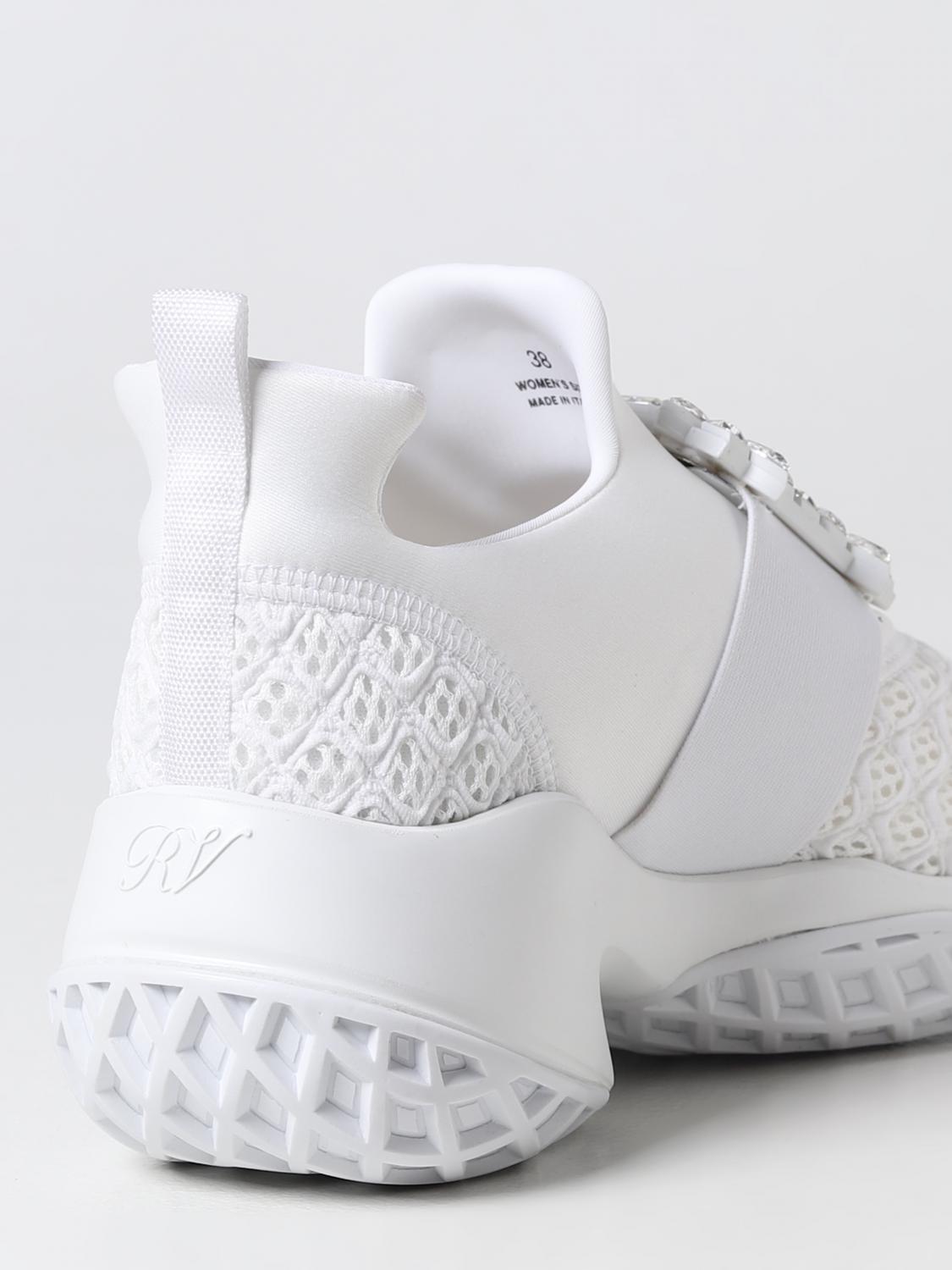 ROGER VIVIER: Shoes woman - White | Roger Vivier sneakers