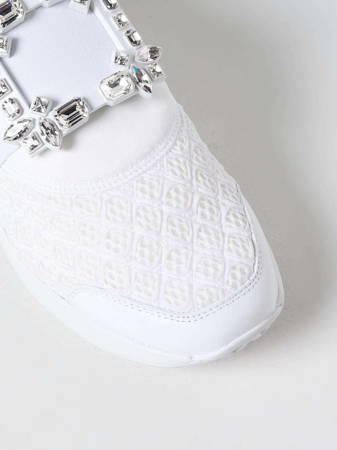 ROGER VIVIER RVW50624180KOTB001 34 ½ Viv' Run Sneakers in fabric White Woman