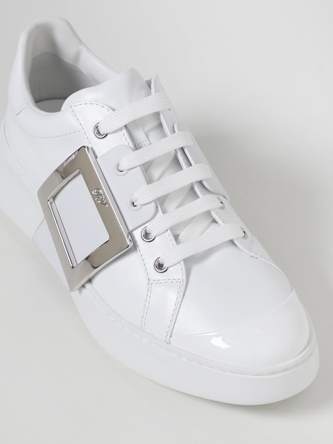 ROGER VIVIER: Shoes woman - White | Roger Vivier sneakers