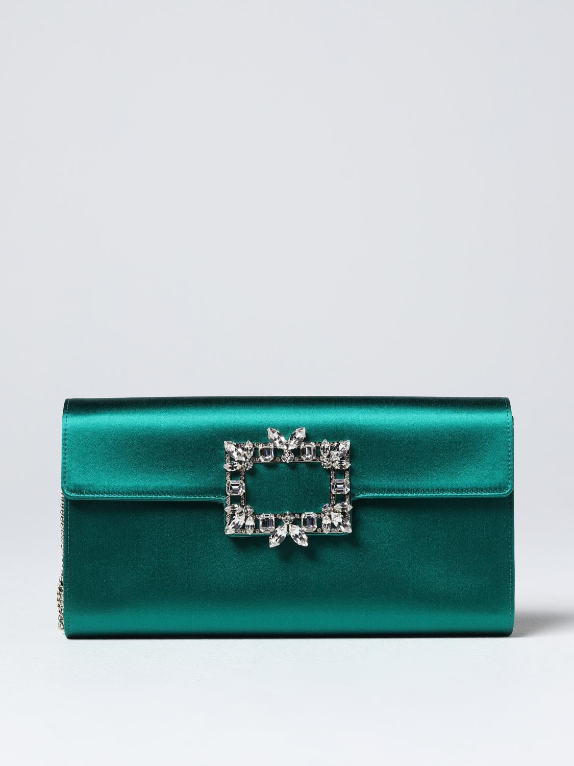 タイムセールRoger Vivier パーティーバッグ クラッチ グリーン Roger Vivier Shoulder bag woman - Green | RBWAMZD0200RS0 | GIGLIO.COM