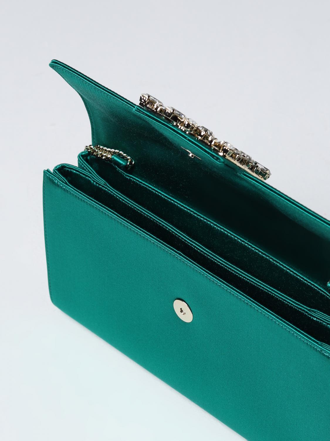 タイムセールRoger Vivier パーティーバッグ クラッチ グリーン Roger Vivier Shoulder bag woman - Green | RBWAMZD0200RS0 | GIGLIO.COM