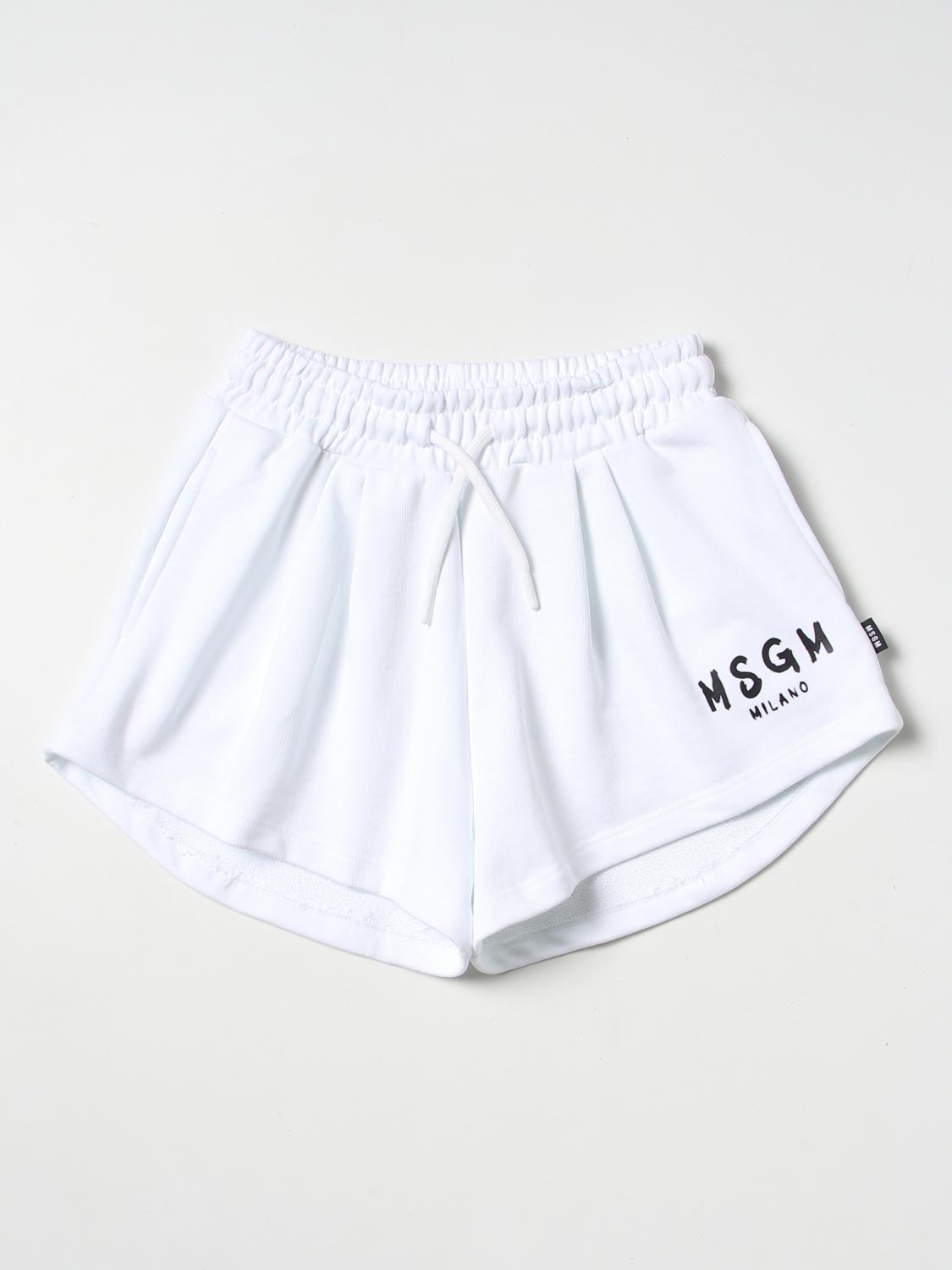 MSGM KIDS SHORTS: Short kids MSGM Kids, White - Img 1