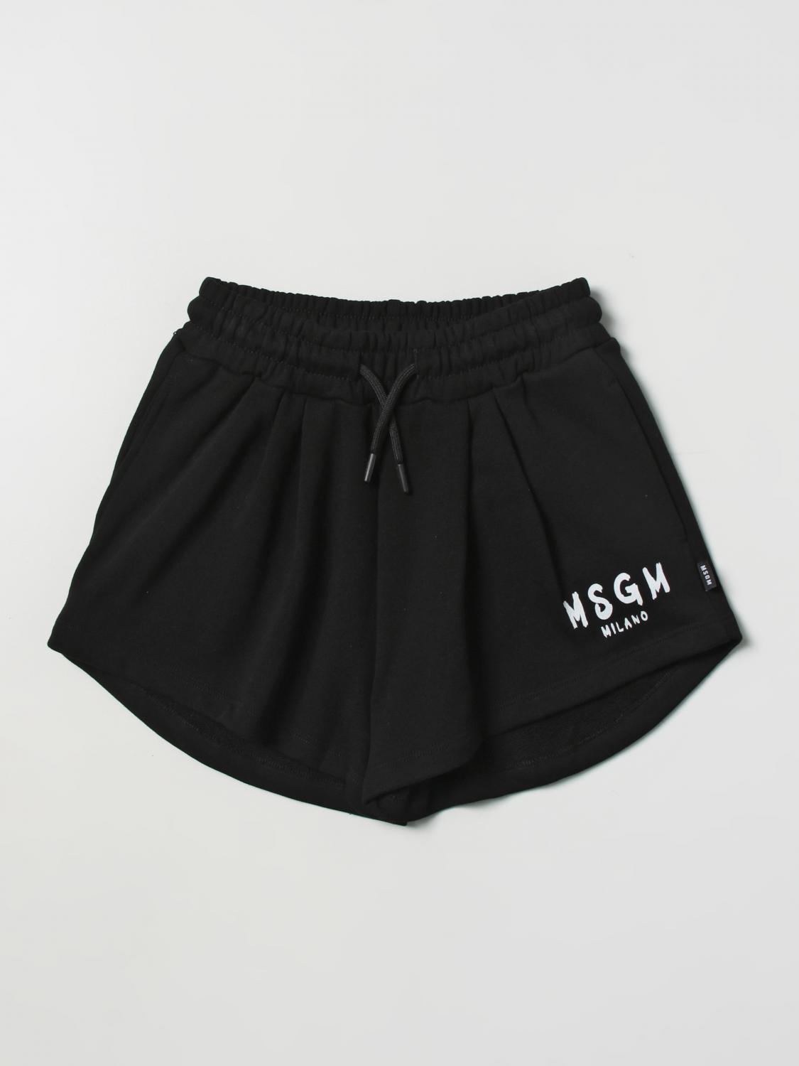 MSGM KIDS SHORTS: Short kids MSGM Kids, Black - Img 1