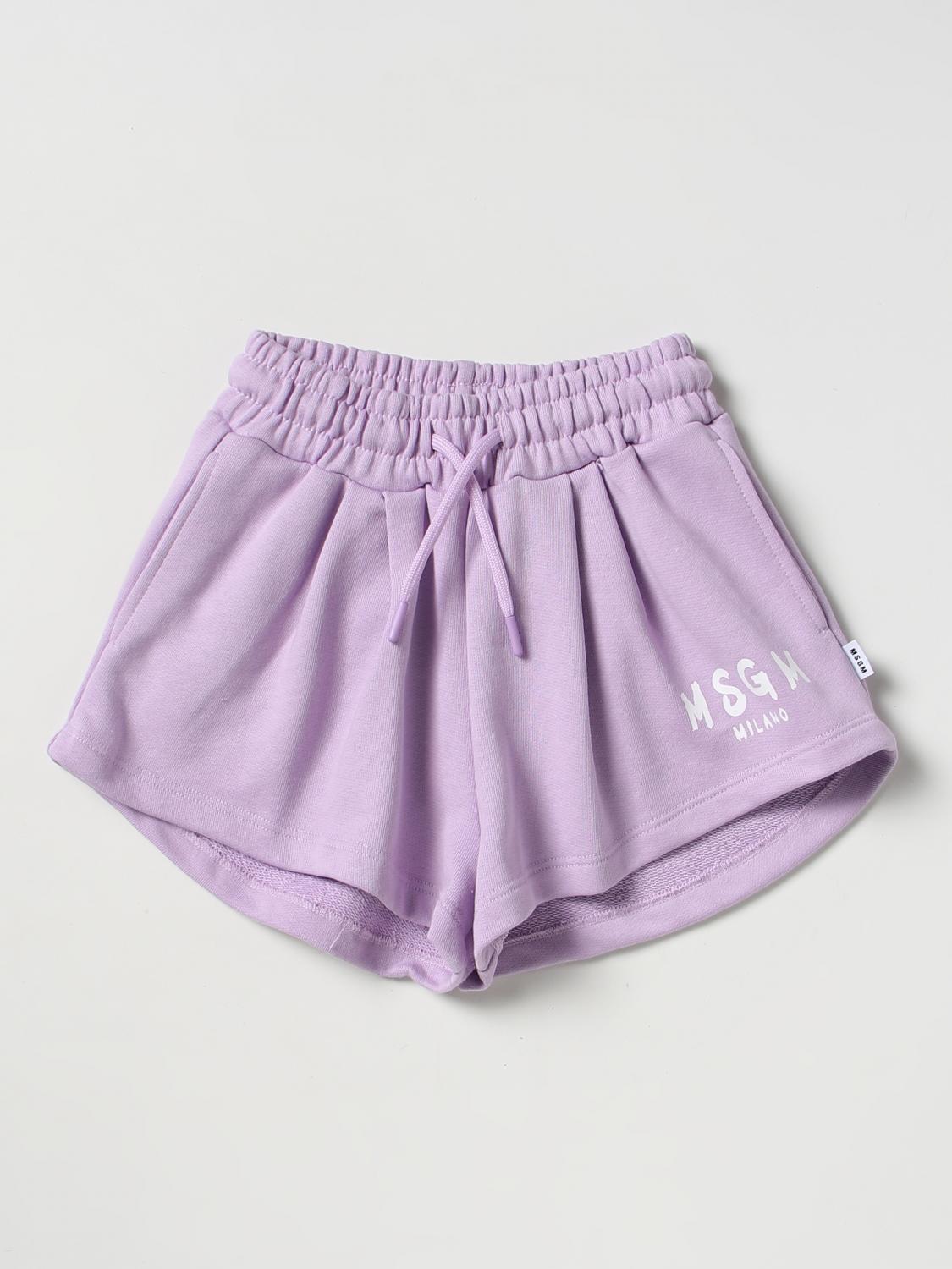 MSGM KIDS SHORTS: Short kids MSGM Kids, Lilac - Img 1