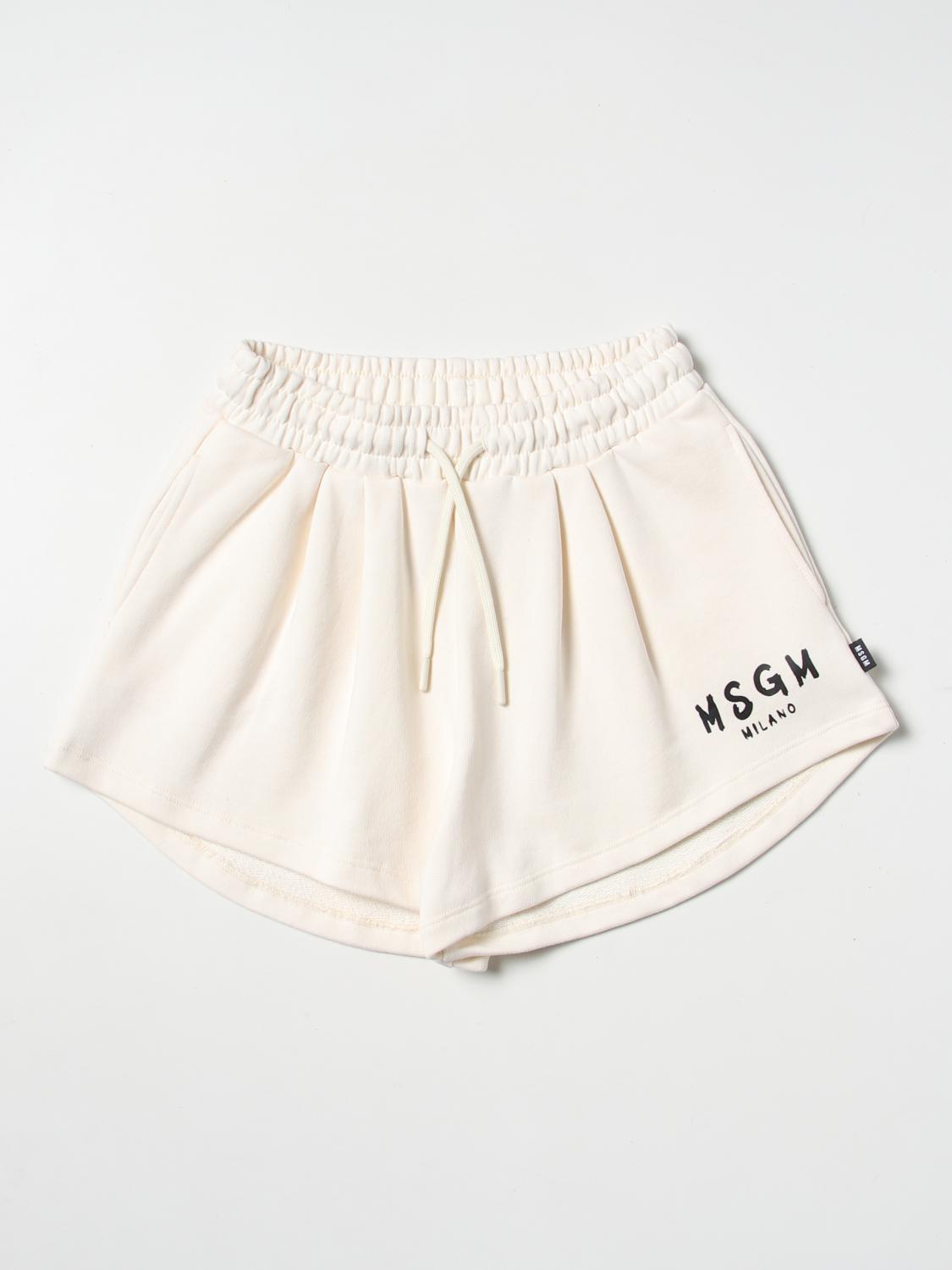 MSGM KIDS SHORTS: Short kids MSGM Kids, Cream - Img 1