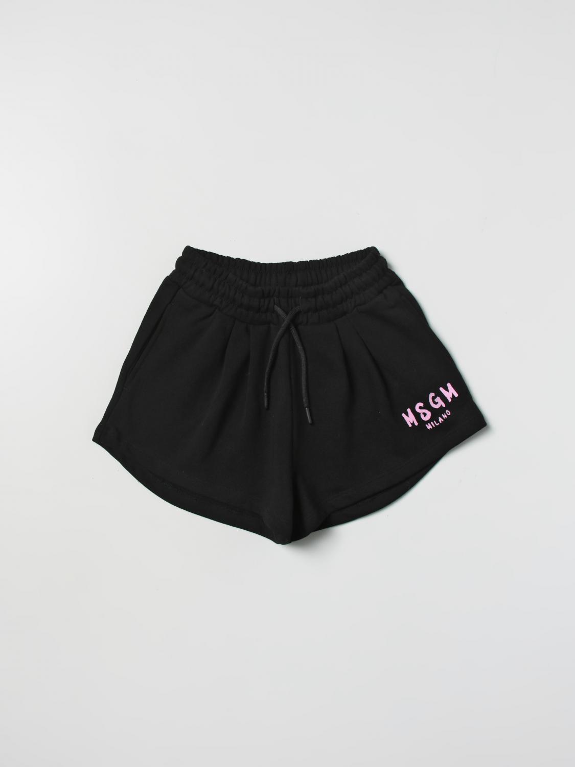 MSGM KIDS SHORTS: Short kids MSGM Kids, Black 1 - Img 1