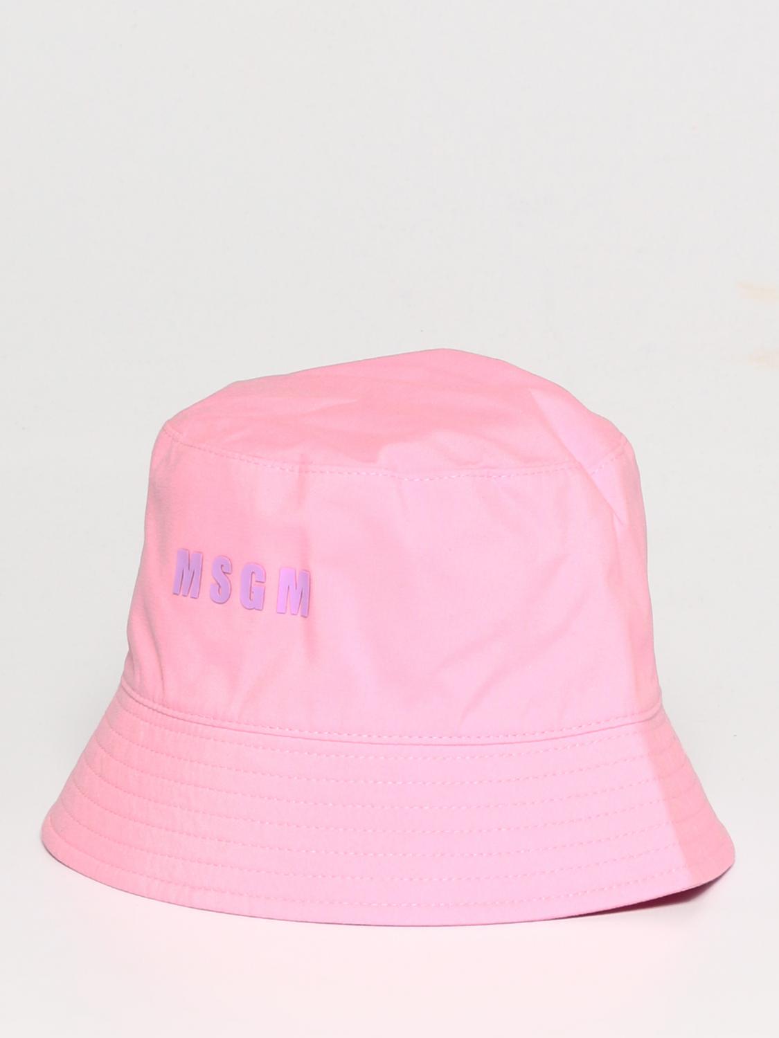 MSGM KIDS Girls hats kids Pink MSGM Kids hat MS029390 online at