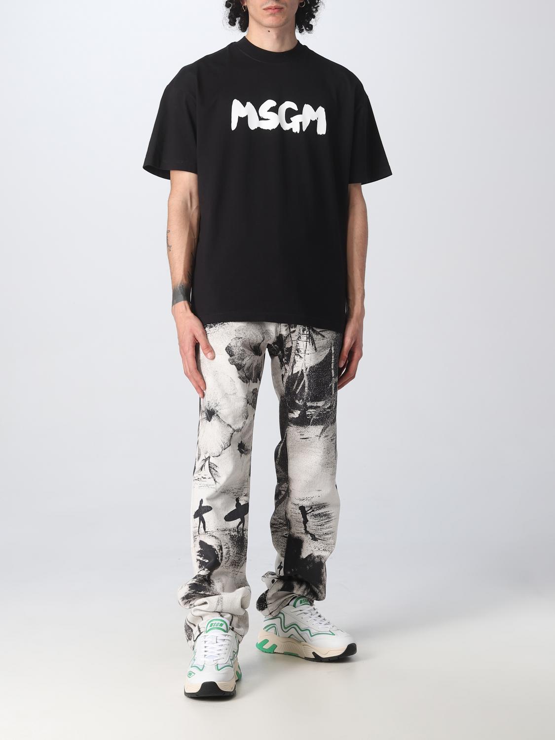MSGM T-SHIRT: T-shirt herren MSGM, Schwarz - Img 2