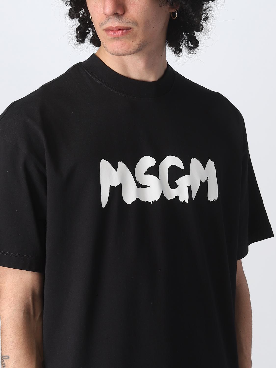 MSGM T-SHIRT: T-shirt herren MSGM, Schwarz - Img 4