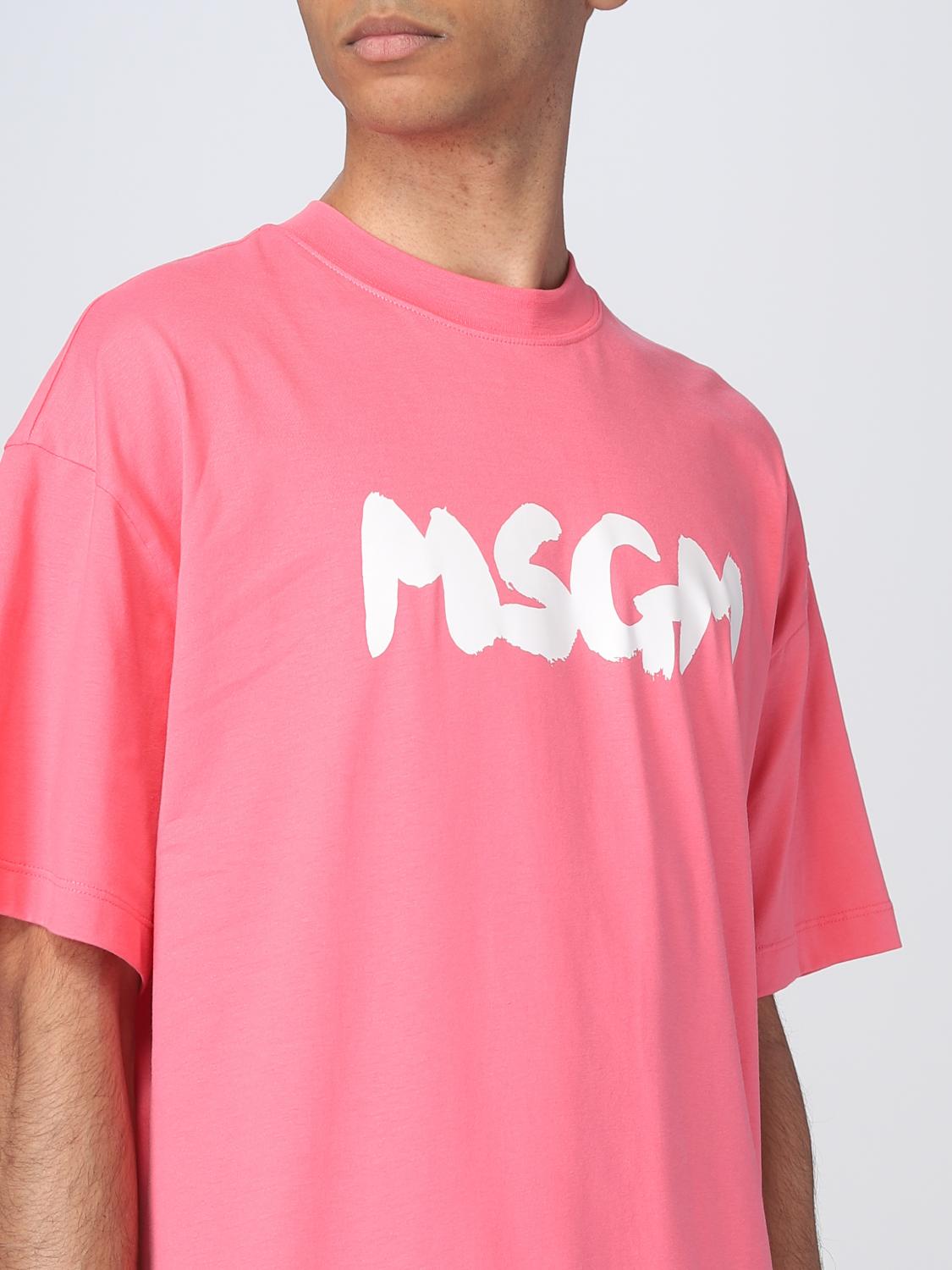 MSGM T-SHIRT: T-shirt herren MSGM, Fuchsia - Img 4